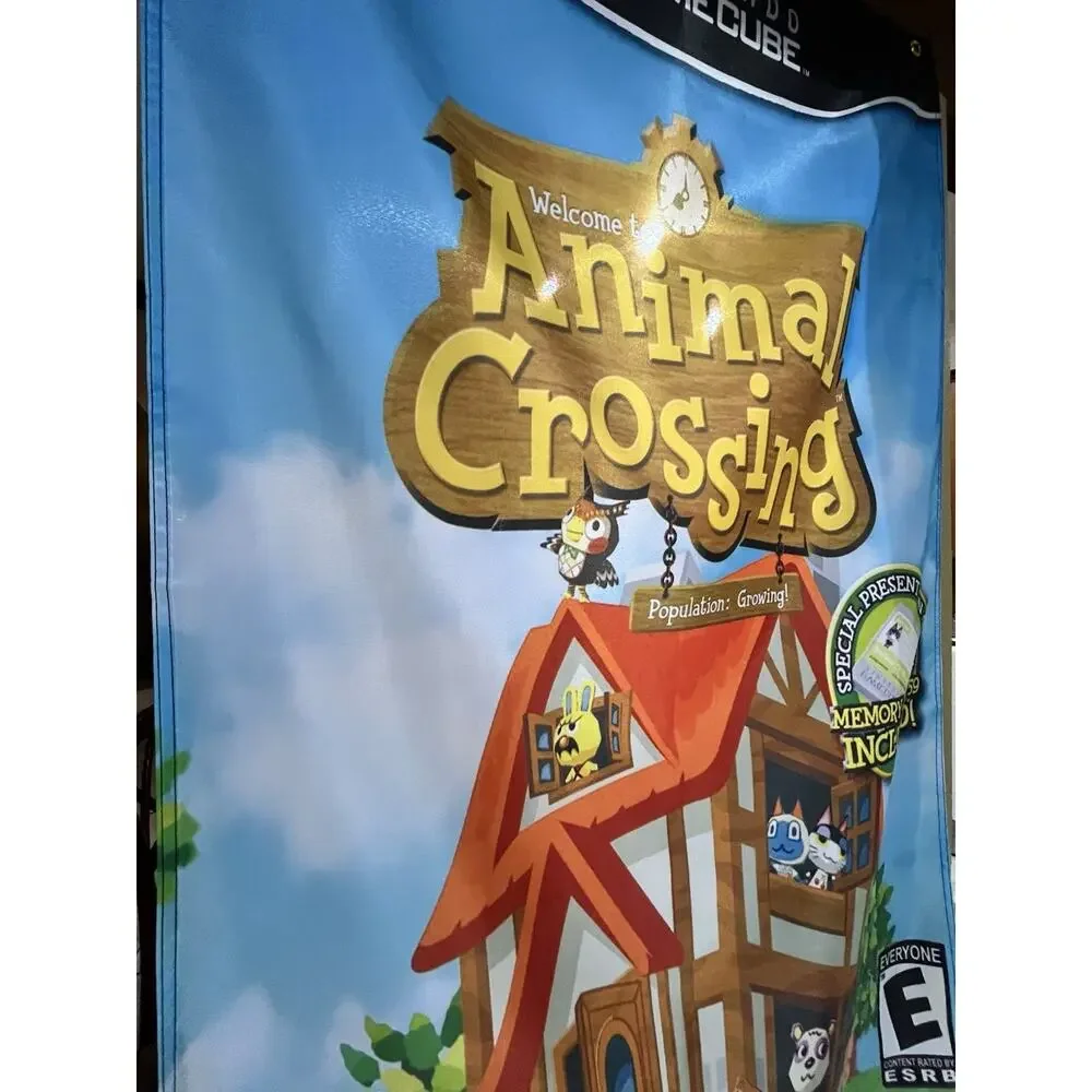 Animal Crossing 5ft Flag Nintendo Gamecube 2005 Banner Poster NGC